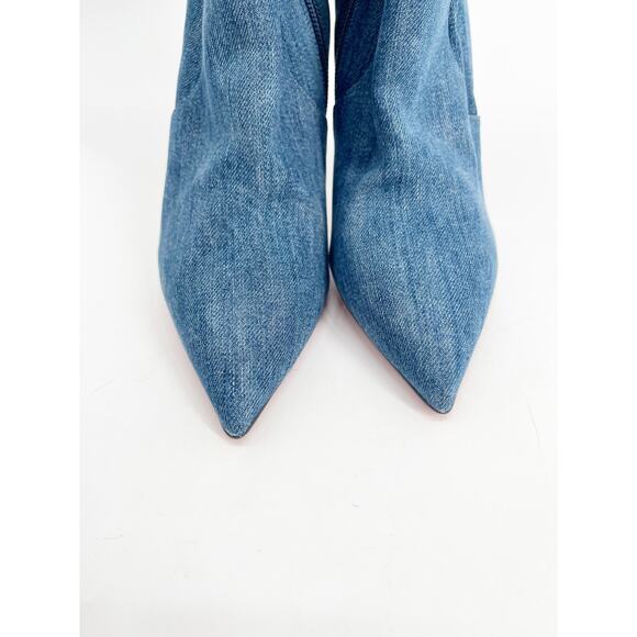 Christian Louboutin Denim Over the Knee Boots - Picture 9 of 15